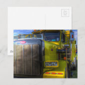Carte Postale Camion américain (Devant / Derrière)