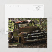 Carte Postale Camion antique (Devant / Derrière)