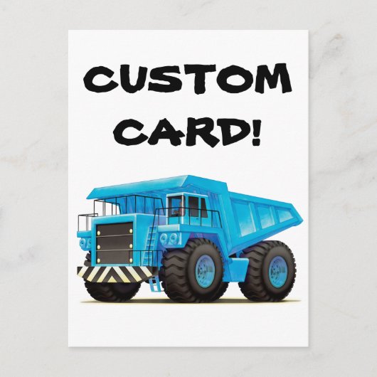Carte Postale Camion Big Blue Dump (Devant)