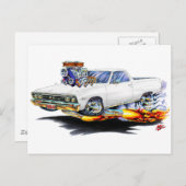 Carte Postale Camion blanc El Camino 1967 (Devant / Derrière)