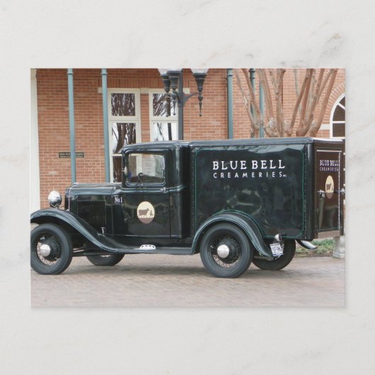 Carte Postale Camion Blue Bell Creamery (Devant)