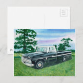 Carte Postale Camion Chevrolet des années 1960 (Devant / Derrière)