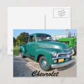 Carte Postale Camion Chevrolet vintage (Devant / Derrière)