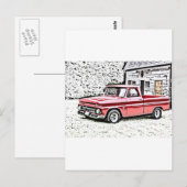 Carte Postale Camion Chevy (Devant / Derrière)