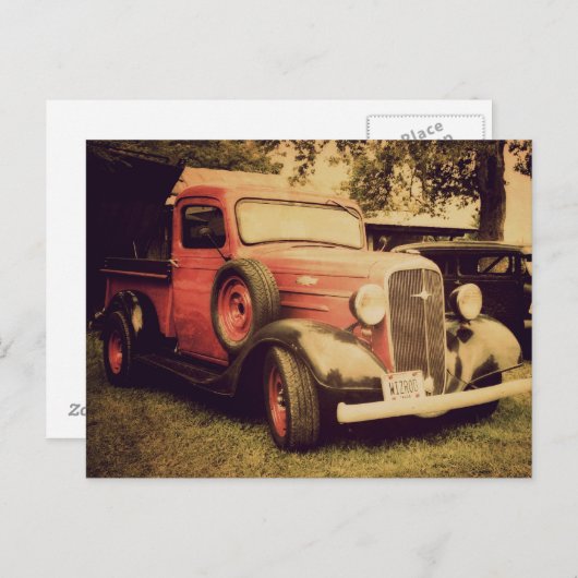 Carte Postale Camion classique (Devant / Derrière)