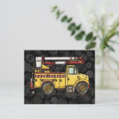 Carte Postale Camion Cute Cherry Picker (Debout devant)