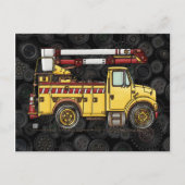 Carte Postale Camion Cute Cherry Picker (Devant)