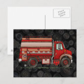 Carte Postale Camion Cute Tank (Devant / Derrière)