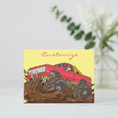 Carte Postale Camion de boue à 4 roues Thunder_Cove (Debout devant)