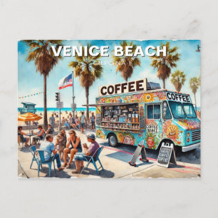 Carte Postale Camion de café Venice Beach