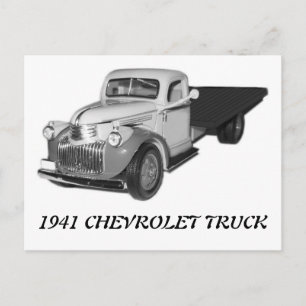 Carte Postale CAMION DE CHEVROLET 1941 1942 Chevy