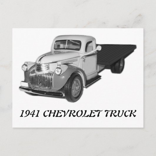 Carte Postale CAMION DE CHEVROLET 1941 1942 Chevy (Devant)