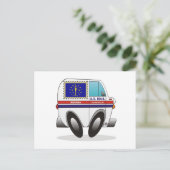 Carte Postale Camion de courrier INDIANA (Debout devant)
