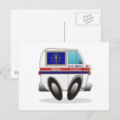 Carte Postale Camion de courrier INDIANA (Devant / Derrière)