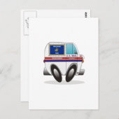 Carte Postale Camion de courrier WISCONSIN (Devant / Derrière)