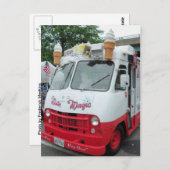 Carte Postale Camion de crème glacée (Devant / Derrière)