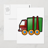Carte Postale Camion de dessin (Devant / Derrière)