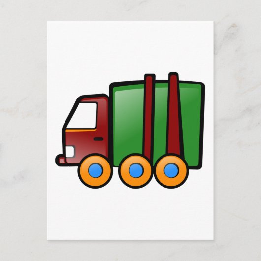 Carte Postale Camion de dessin (Devant)