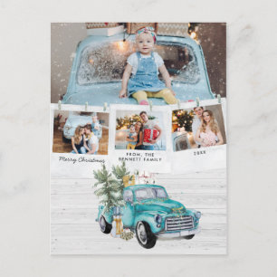 Carte Postale Camion de Ferme Rustique Collage de Photos sur P