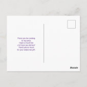 Carte Postale Camion de l'amour mignon avec un chargement de cœu (Dos)