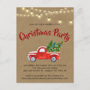 Carte Postale Camion De Noël Un Joyeux Petit Noël En