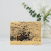 Carte Postale Camion de pompage abandonné (Debout devant)