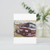 Carte Postale Camion de pompiers (Debout devant)