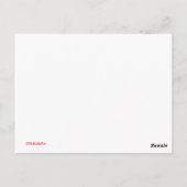 Carte Postale Camion de pompiers (Dos)