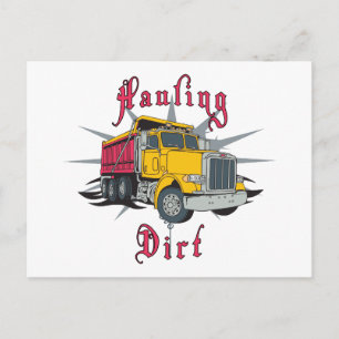 Carte Postale Camion de vidange à capuchon
