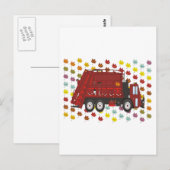 Carte Postale Camion d'ordures Septembre (Devant / Derrière)
