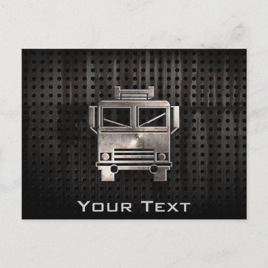 Carte Postale Camion-feu robuste (Devant)