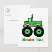 Carte Postale Camion Green Monster (Devant / Derrière)