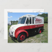 Carte Postale Camion laitier (Devant / Derrière)