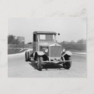 Carte Postale Camion Lourde Charge, 1925