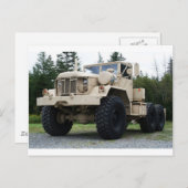 CARTE POSTALE CAMION MILITAIRE KAISER 1970 (Devant / Derrière)