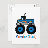 Carte Postale Camion Monster (Devant / Derrière)
