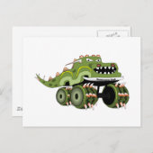 Carte Postale Camion Monstersaurus (Devant / Derrière)