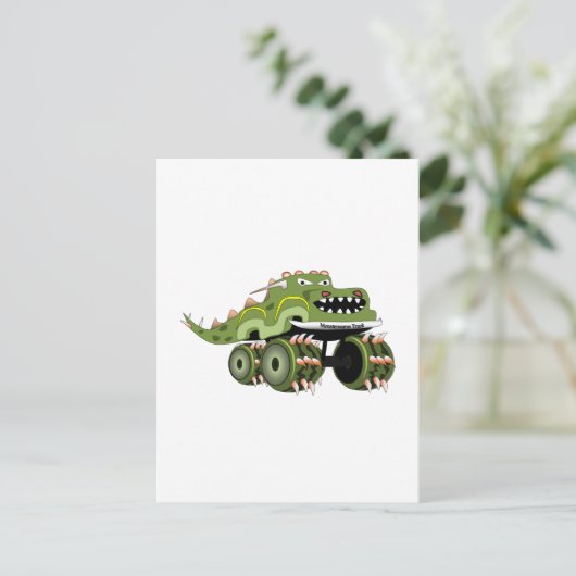 Carte Postale Camion Monstersaurus (Debout devant)