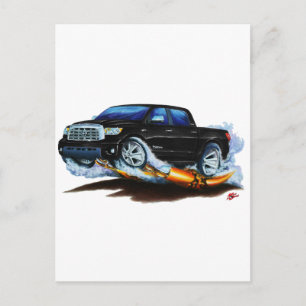 Carte Postale Camion noir Toyota Tundra Crewmax
