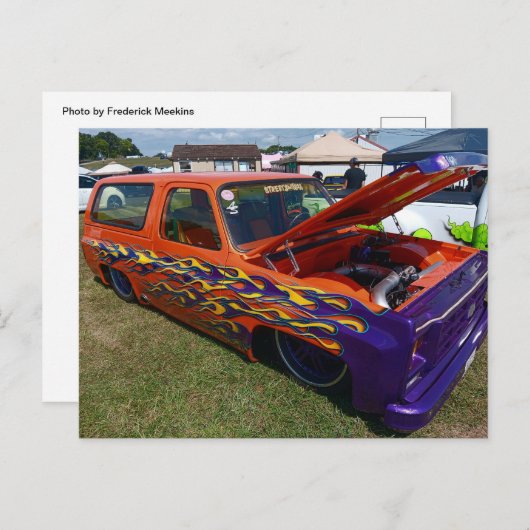 Carte Postale Camion Orange customisé (Devant / Derrière)