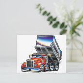 Carte Postale Camion-pompe Peterbilt 357 (Debout devant)