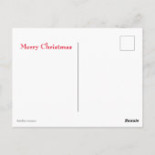 Carte postale Camion rouge Noël (Dos)