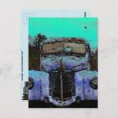 Carte Postale Camion vintage (Devant / Derrière)