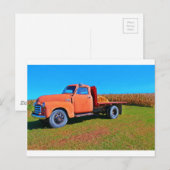 Carte Postale Camion vintage (Devant / Derrière)