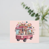 Carte Postale Camionnette de glace (Debout devant)