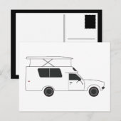 Carte Postale camionneur chinois pop up (Devant / Derrière)