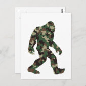 Carte Postale Camo Bigfoot Sasquatch (Devant / Derrière)