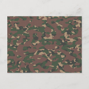 Carte Postale Camo Chic : Un modèle militaire pour la chasse à l