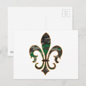 Carte Postale Camo Fleur De lis (Devant / Derrière)