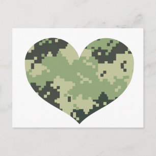 Carte Postale Camo Heart